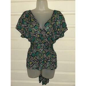 Anthropologie Odille Short Sleeve Top Size 6